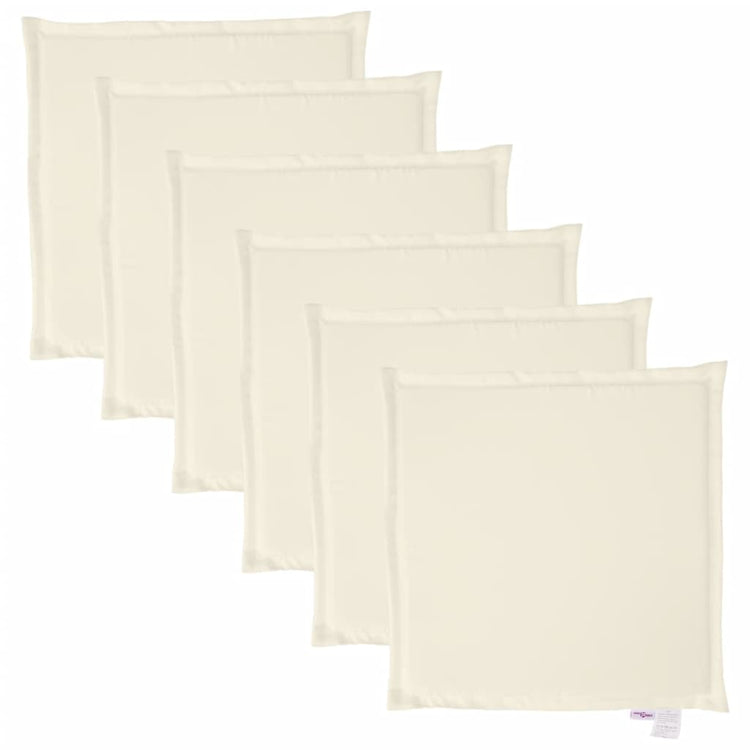 Coussins de siège de jardin vidaxl 6 pcs carrés 45x45x2 cm -colored