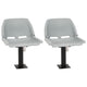 Vidaxx Ensemble de chaises bateau 4 pièces pliables 48x51x41 cm gris