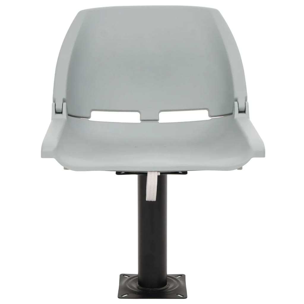 Vidaxx Ensemble de chaises bateau 4 pièces pliables 48x51x41 cm gris
