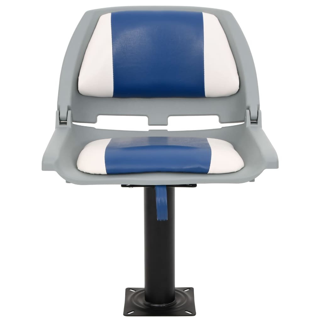 Vidaxx ensemble de chaises bateau pliantes 2 pièces 48x51x41 cm bleu et blanc