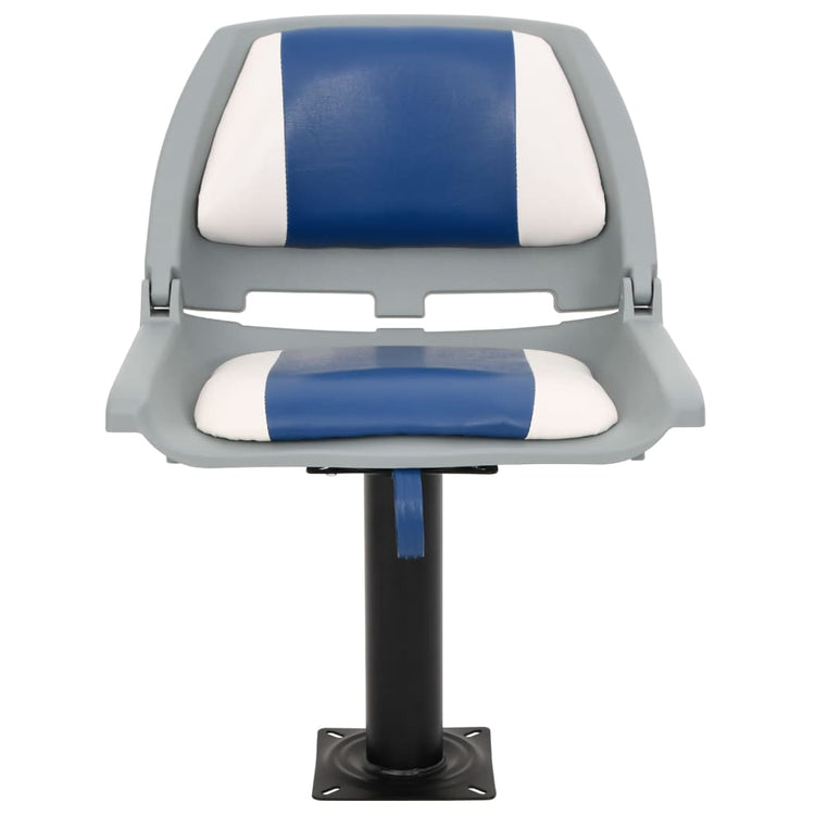 Vidaxx ensemble de chaises bateau pliantes 2 pièces 48x51x41 cm bleu et blanc