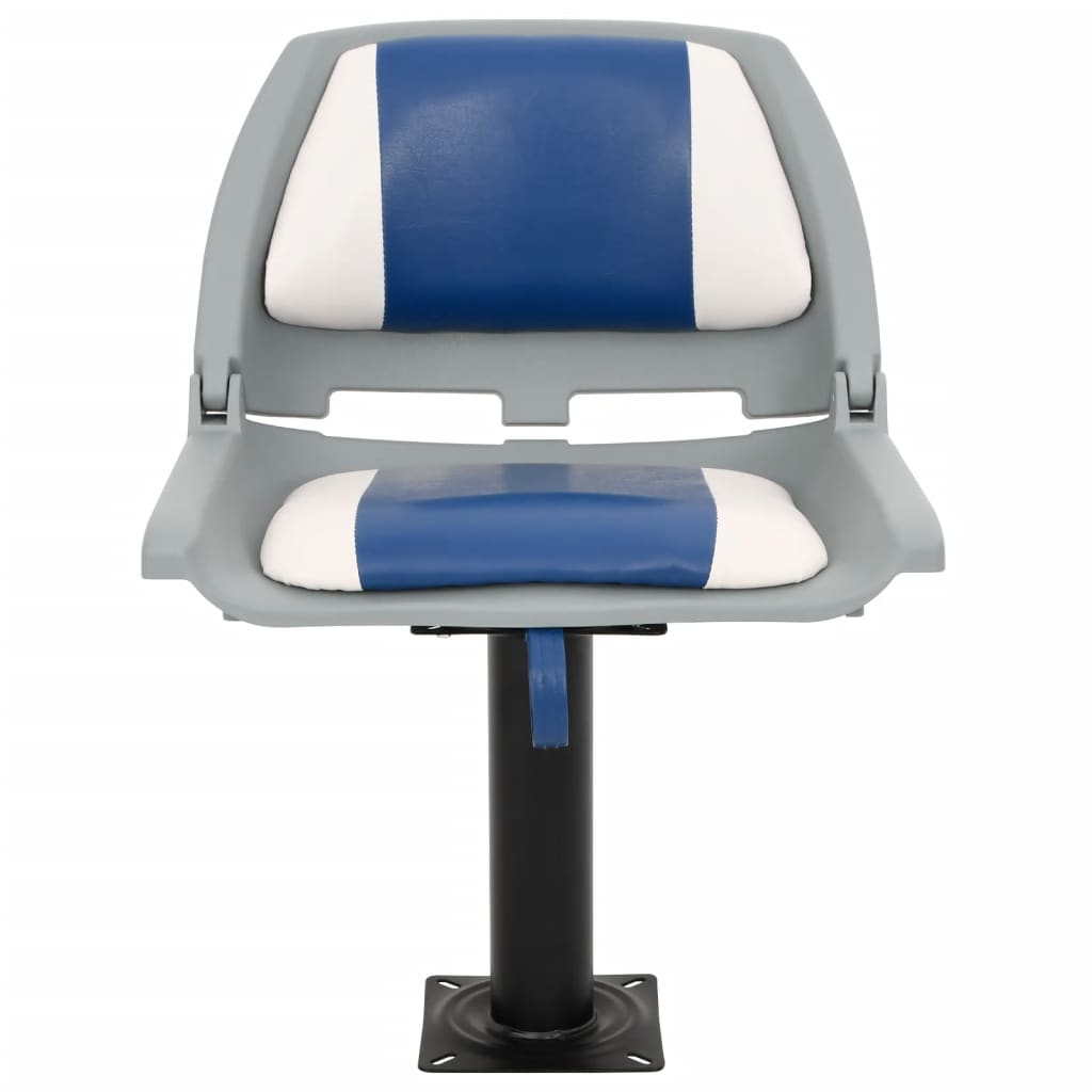 Vidaxx ensemble de chaises bateau pliantes 4 pièces 48x51x41 cm bleu et blanc