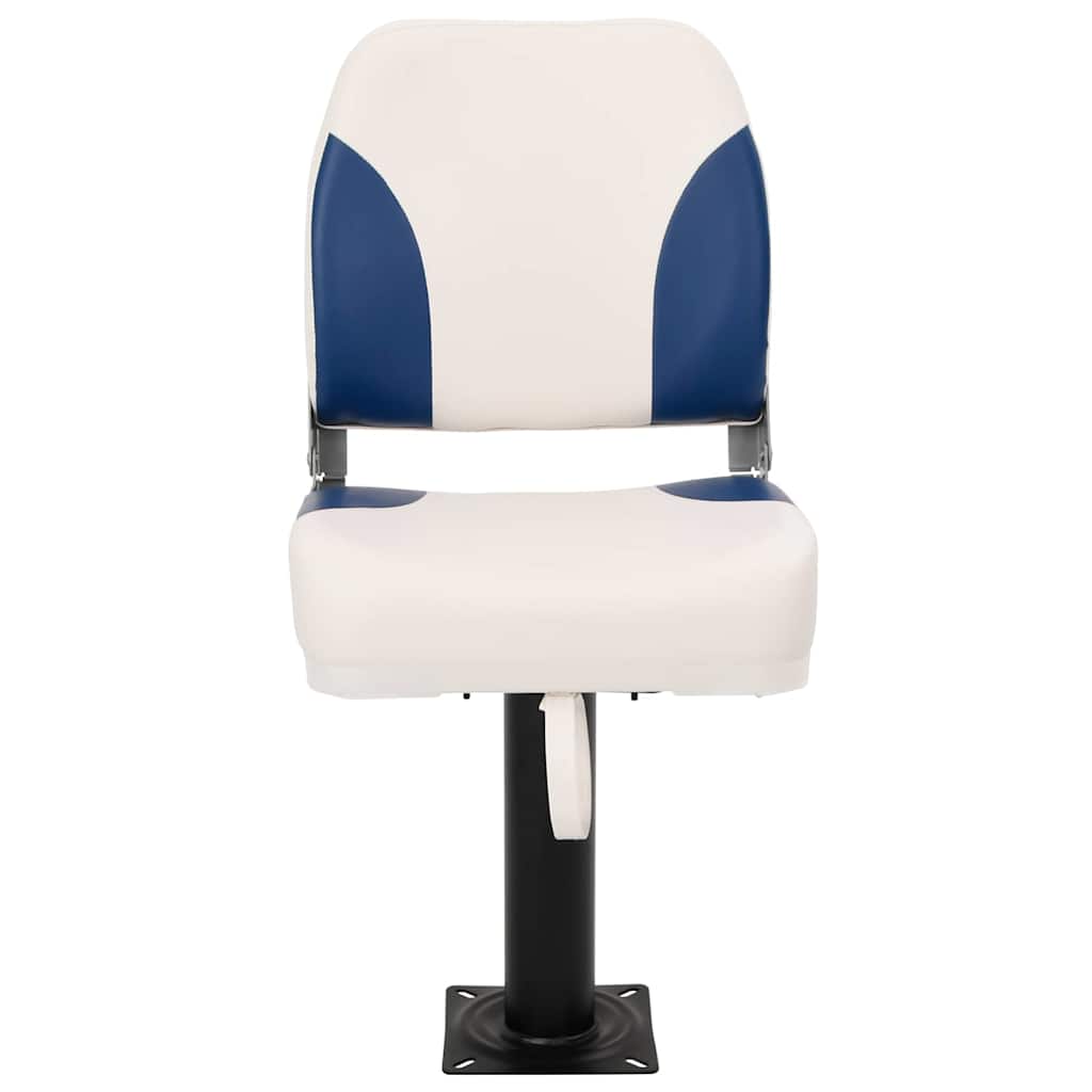 Vidaxx chaise bateau 2 set pliable 41x36x48 cm bleu et blanc