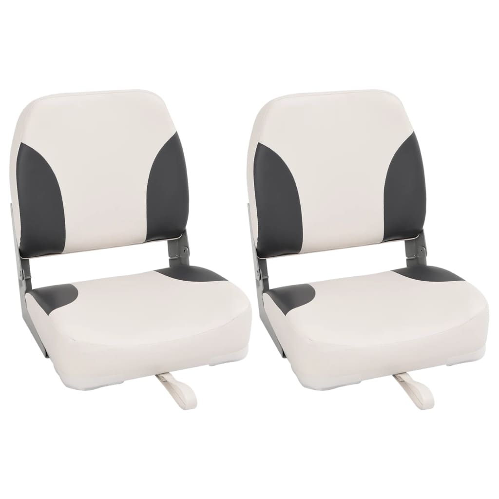 Vidaxx chaises bateau 2 pcs pliables avec dossier haut 41x36x48 cm