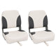 Vidaxx chaises bateau 2 pcs pliables avec dossier haut 41x36x48 cm