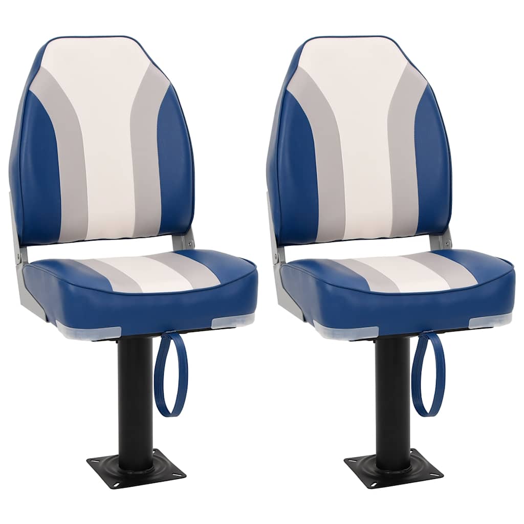 Vidaxx Ensemble de chaises bateau 4 pièces avec dossier haut, pliable