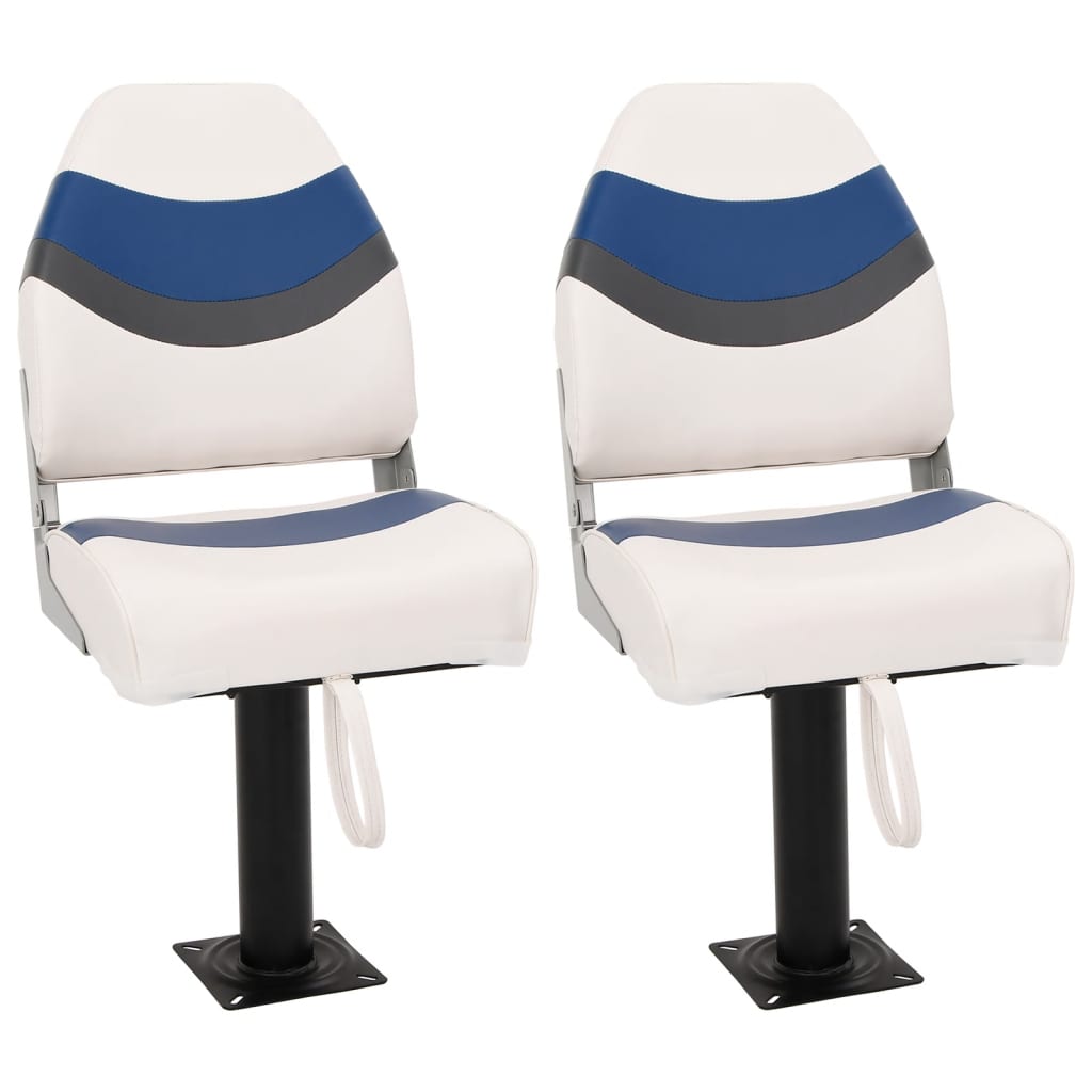 Vidaxx Ensemble de chaises bateau 4 pièces avec dossier haut, pliable