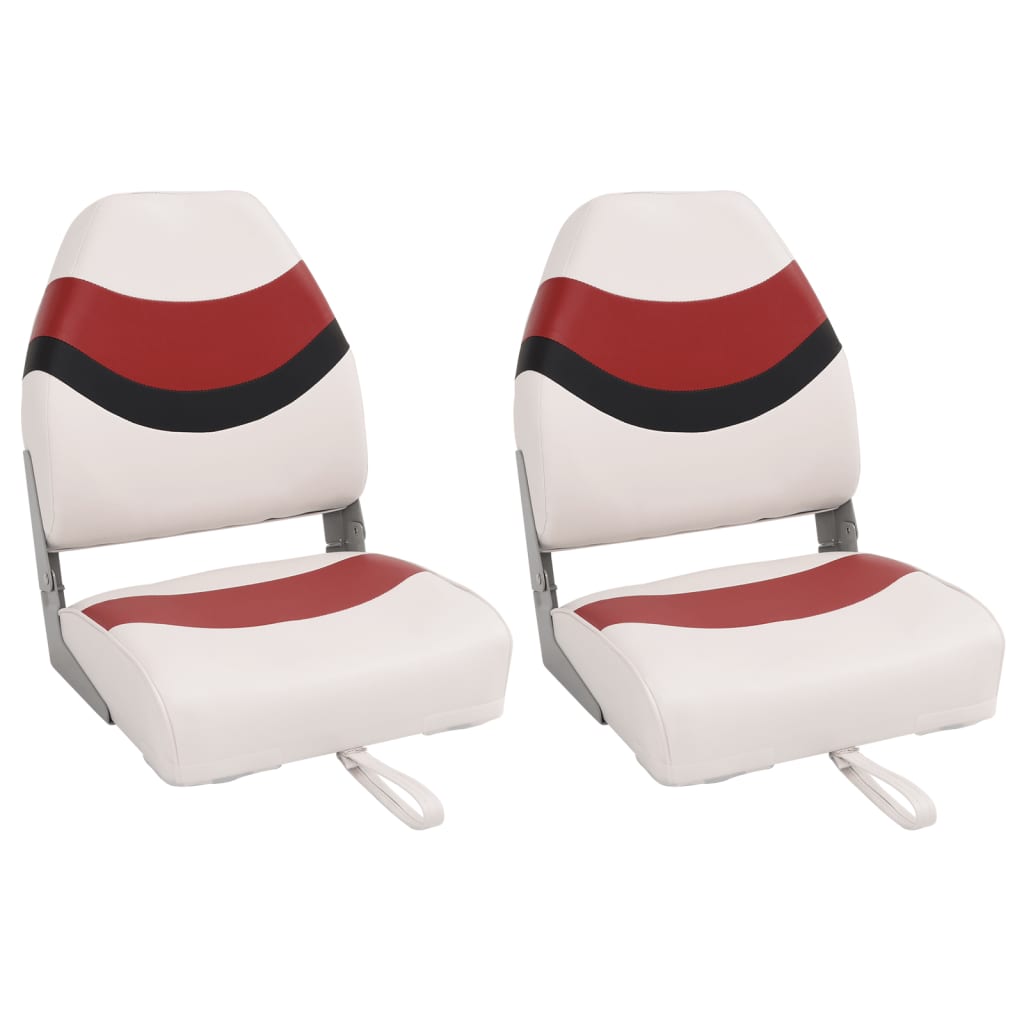 Vidaxx chaises bateau 2 pcs pliables avec dossier haut 44x38x55 cm