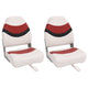 Vidaxx chaises bateau 2 pcs pliables avec dossier haut 44x38x55 cm