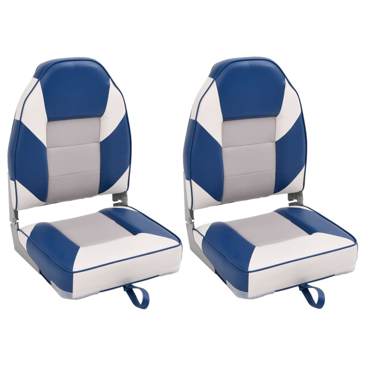 Vidaxx chaises bateau 2 pcs pliables avec dossier haut 39x43x58 cm