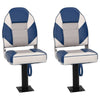 Vidaxx Ensemble de chaises bateau 4 pièces avec dossier haut, pliable