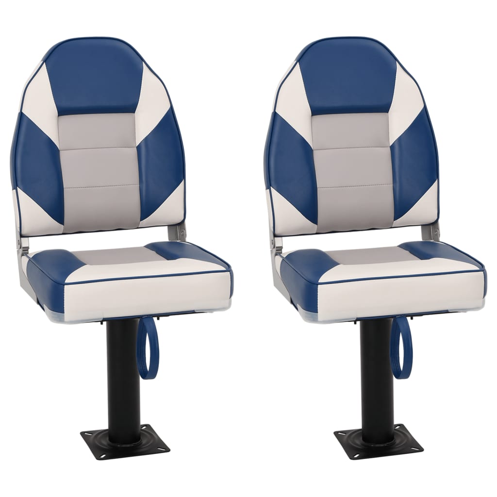 Vidaxx Ensemble de chaises bateau 4 pièces avec dossier haut, pliable