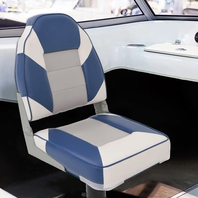 Vidaxx Ensemble de chaises bateau 4 pièces avec dossier haut, pliable