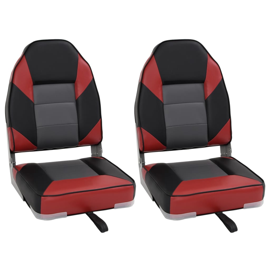 Vidaxx chaises bateau 2 pcs pliables avec dossier haut 39x43x58 cm