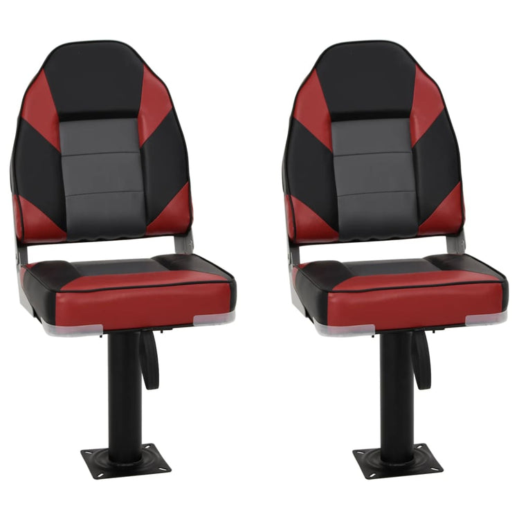 Vidaxx Ensemble de chaises bateau 4 pièces avec dossier haut, pliable