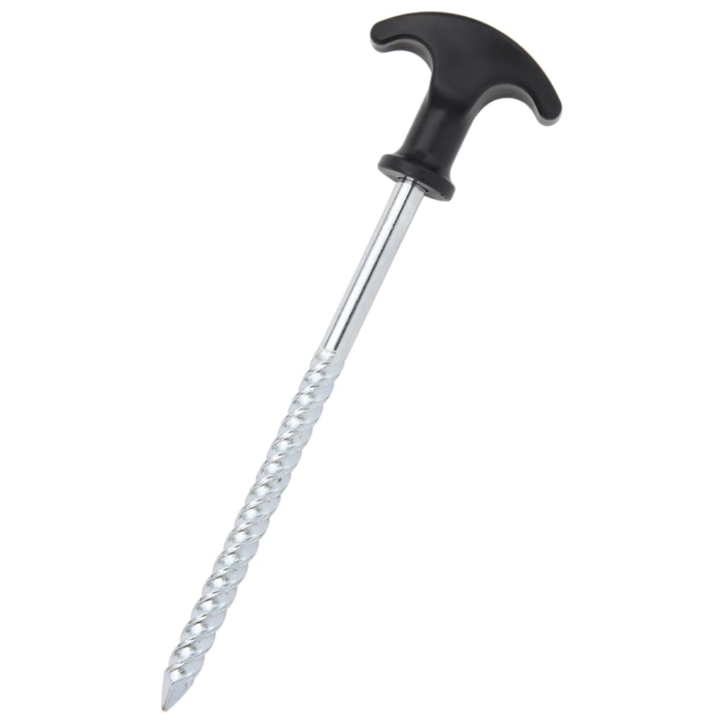 Vidaxl Tent Pegs 24 STS Ø7 mm 17 cm Acier galvanisé