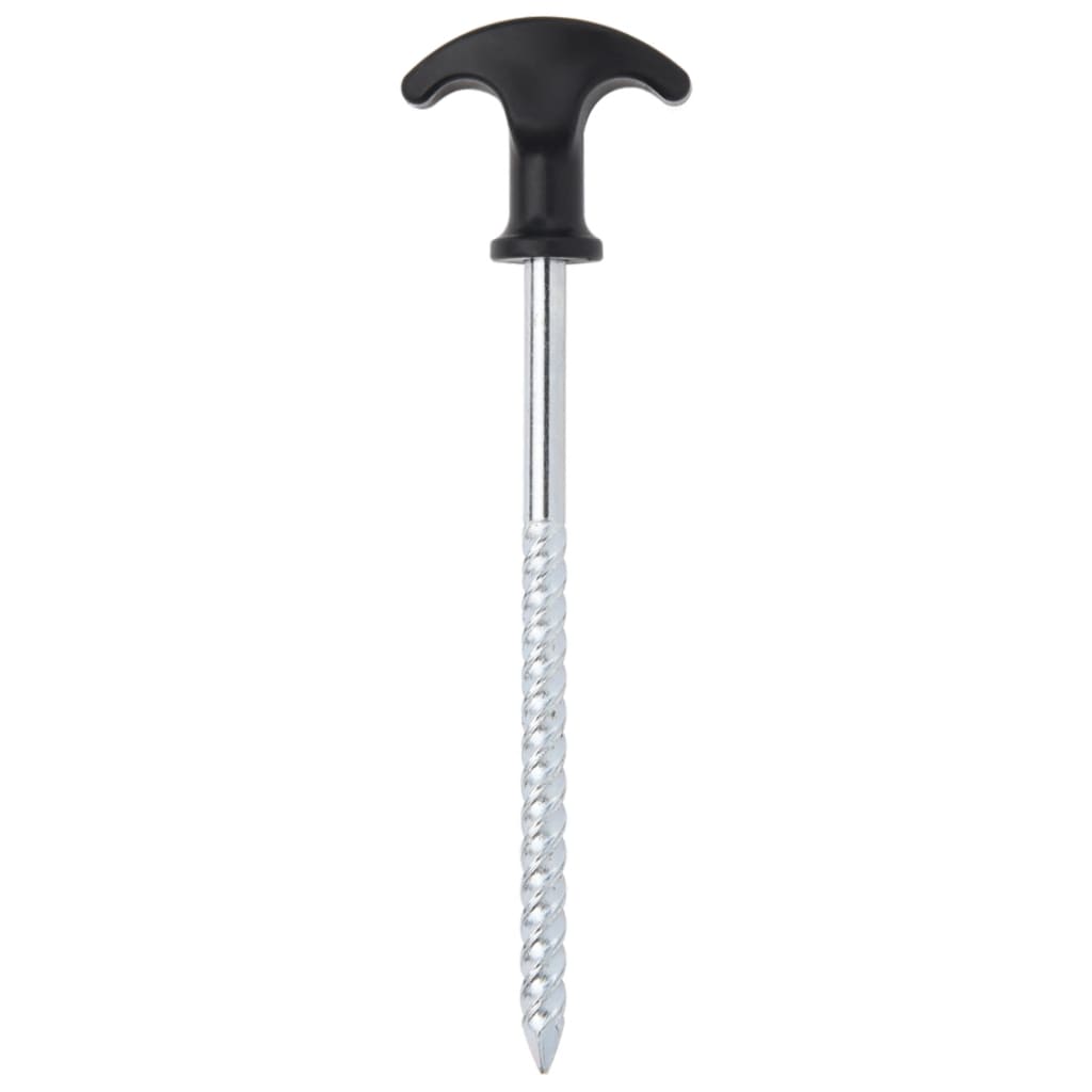 Vidaxl Tent Pegs 24 STS Ø7 mm 17 cm Acier galvanisé