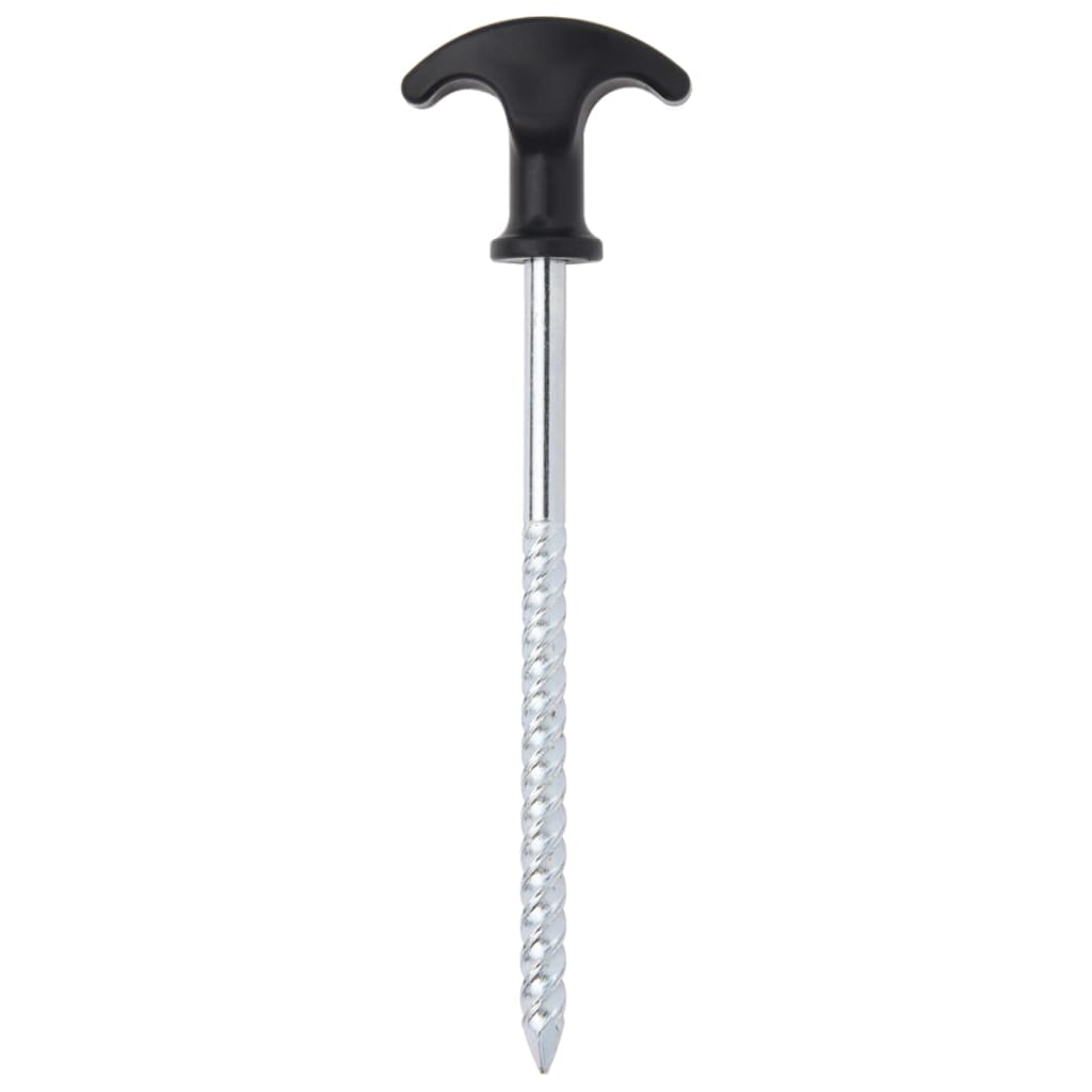 Vidaxl Tent Pegs 12 St Ø7 mm 17 cm Acier galvanisé