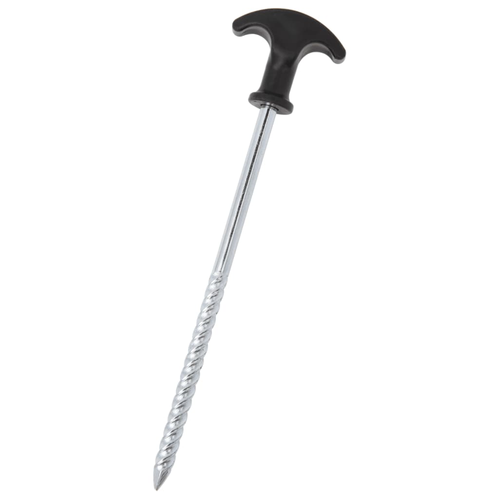 Vidaxl Tent Pegs 12 St Ø7 mm 20 cm Acier galvanisé