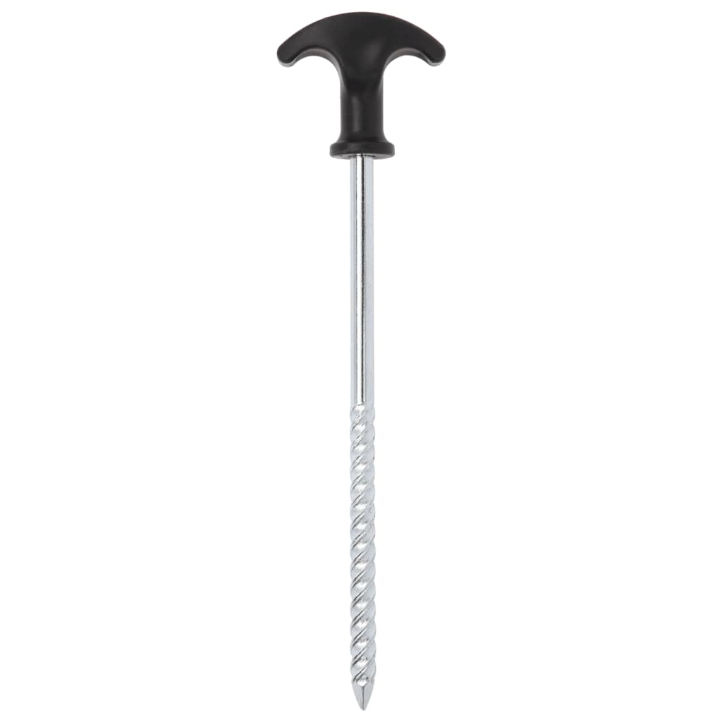 Vidaxl Tent Pegs 12 St Ø7 mm 20 cm Acier galvanisé
