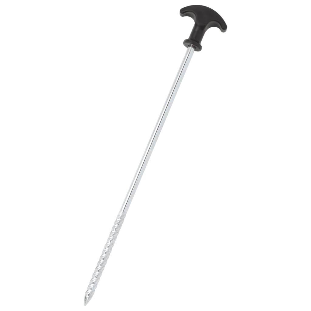 Vidaxl Tent Pegs 24 STS Ø7 mm 30 cm Acier galvanisé