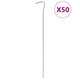 Vidaxl Tent Pegs 50 STS Ø3 mm 23 cm Acier galvanisé