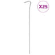 Vidaxl Tent Pegs 25 St Ø4 mm 23 cm Acier galvanisé