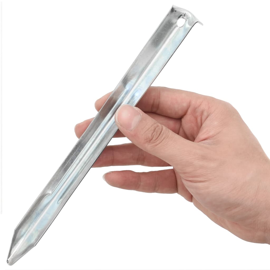 Vidaxl Tent Pegs 24 ST Ø20 mm 22 cm acier galvanisé