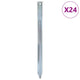 Piquets de tente Vidaxl 24 pcs ø20 mm 30 cm acier galvanisé