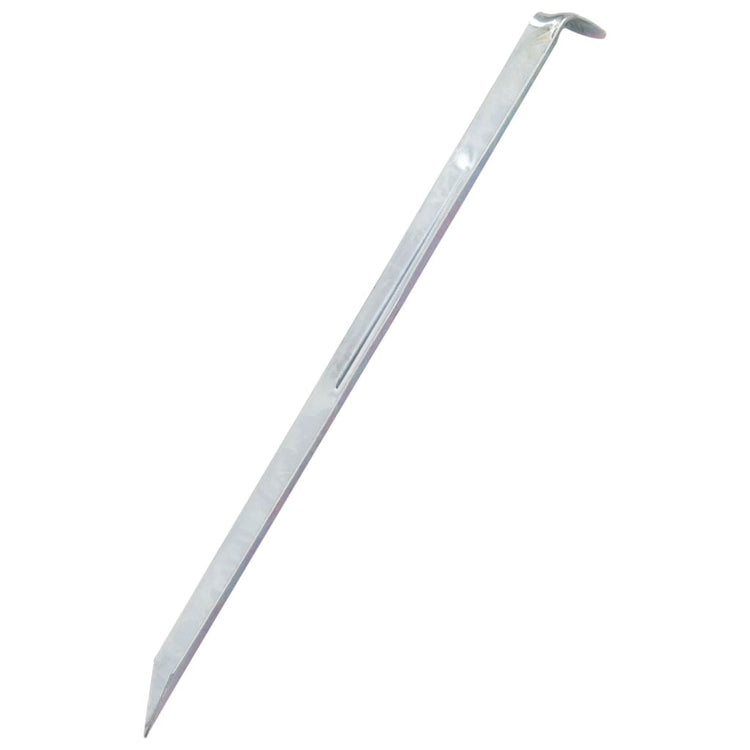 Piquets de tente Vidaxl 24 pcs ø20 mm 30 cm acier galvanisé