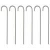Vidaxl Tent Pegs 6 St Ø10 mm 37 cm Acier galvanisé