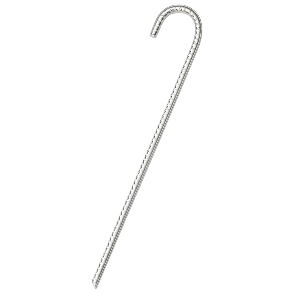 Vidaxl Tent Pegs 6 St Ø10 mm 37 cm Acier galvanisé