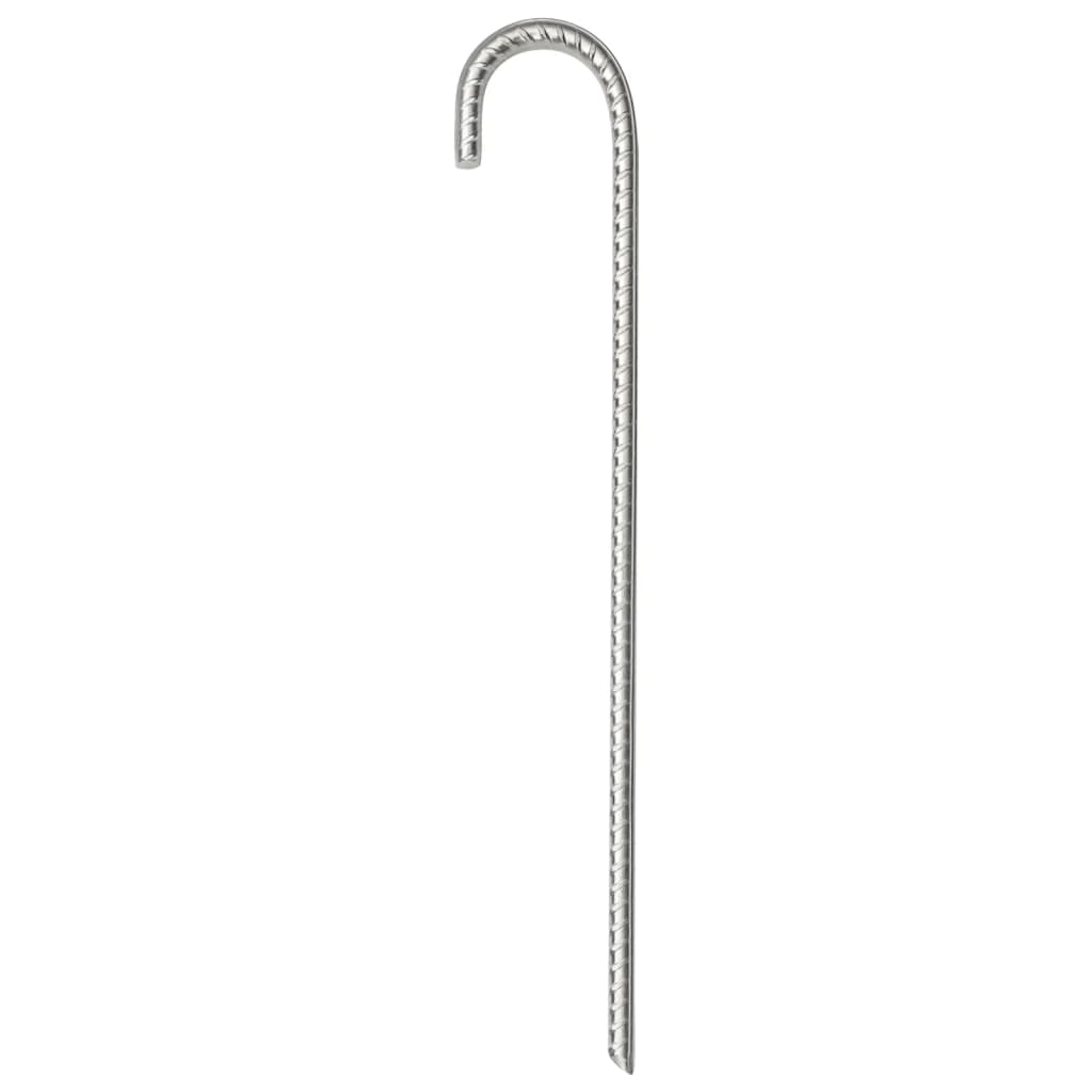 Vidaxl Tent Pegs 6 St Ø10 mm 37 cm Acier galvanisé