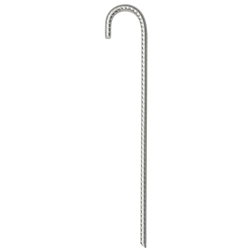 Vidaxl Tent Pegs 12 ST Ø10 mm 37 cm en acier galvanisé