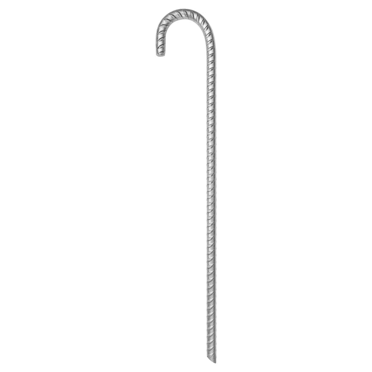 Vidaxl Tent Pegs 6 ST Ø12 MM 41,5 cm en acier galvanisé