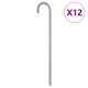 Vidaxl Tent Pegs 12 ST Ø12 MM 41,5 cm en acier galvanisé