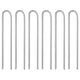 Vidaxl Tente Hairing 6 PCS en forme de U Ø10 mm 37 cm en acier galvanisé