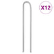 Vidaxl Tente Hairing 12 PCS en forme de U Ø10 mm 37 cm en acier galvanisé