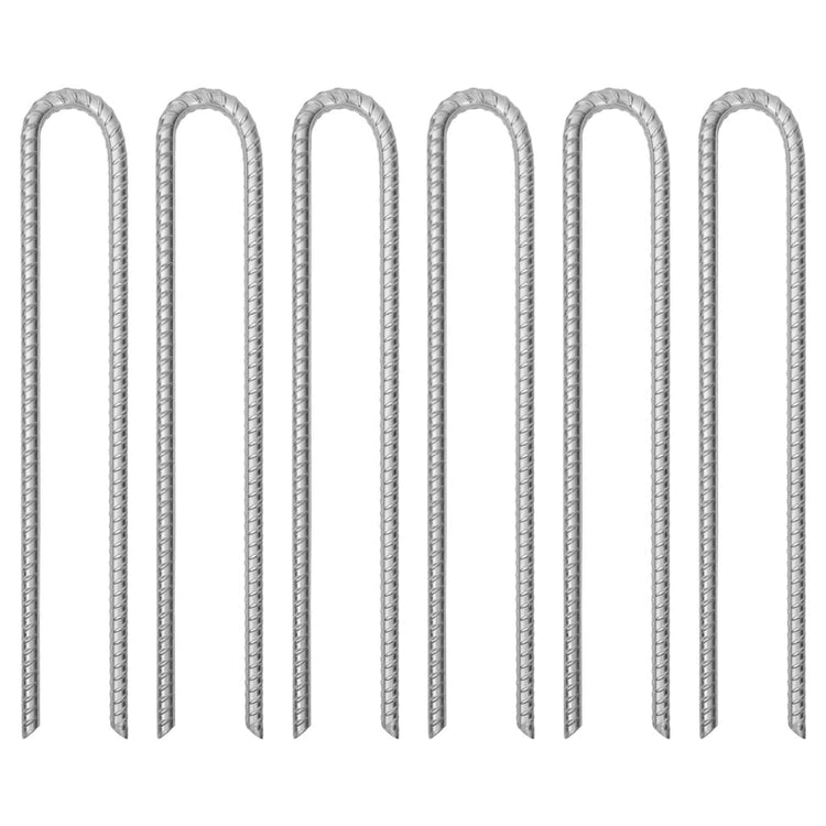 Vidaxl Tente Hairing 6 PCS en forme de U Ø12 mm 41,5 cm en acier galvanisé