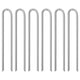 Vidaxl Tente Hairing 6 PCS en forme de U Ø12 mm 41,5 cm en acier galvanisé