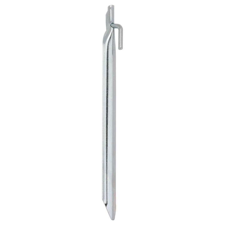 Vidaxl Tente poils de 24 pc en forme de V Ø20 mm 25 cm en acier galvanisé