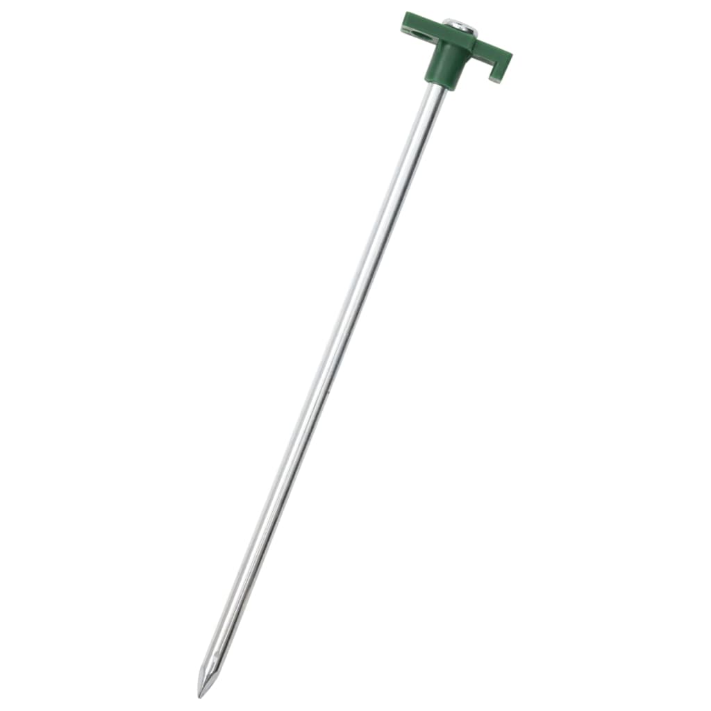 Vidaxl Tent Pegs 12 PCS 7 mm 25 cm Polypropène en acier galvanisé