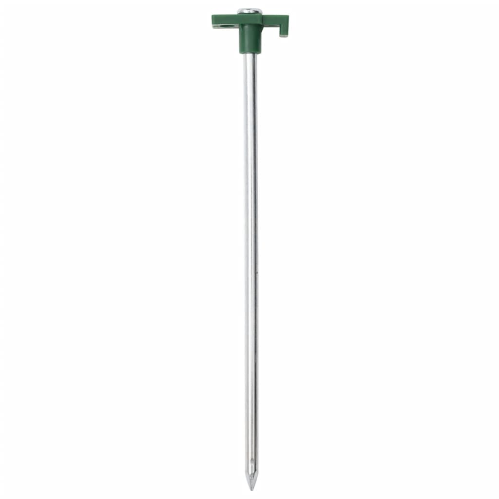 Vidaxl Tent Pegs 12 PCS 7 mm 25 cm Polypropène en acier galvanisé
