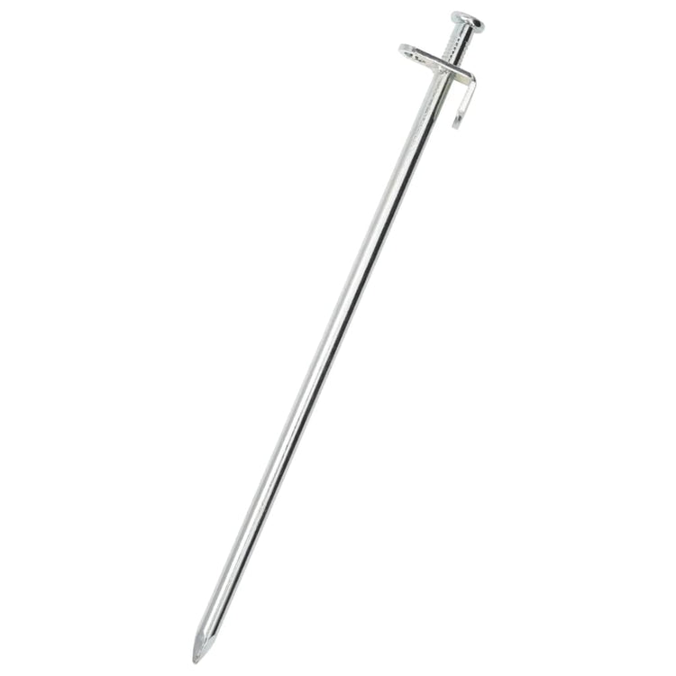 Vidaxl Tent Pegs 24 ST 8 mm 30 cm en acier galvanisé