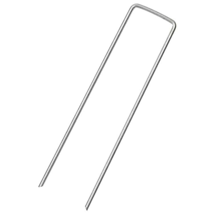 Vidaxx piquets de sol 25 pcs en forme de U 15x3,5 cm en acier galvanisé