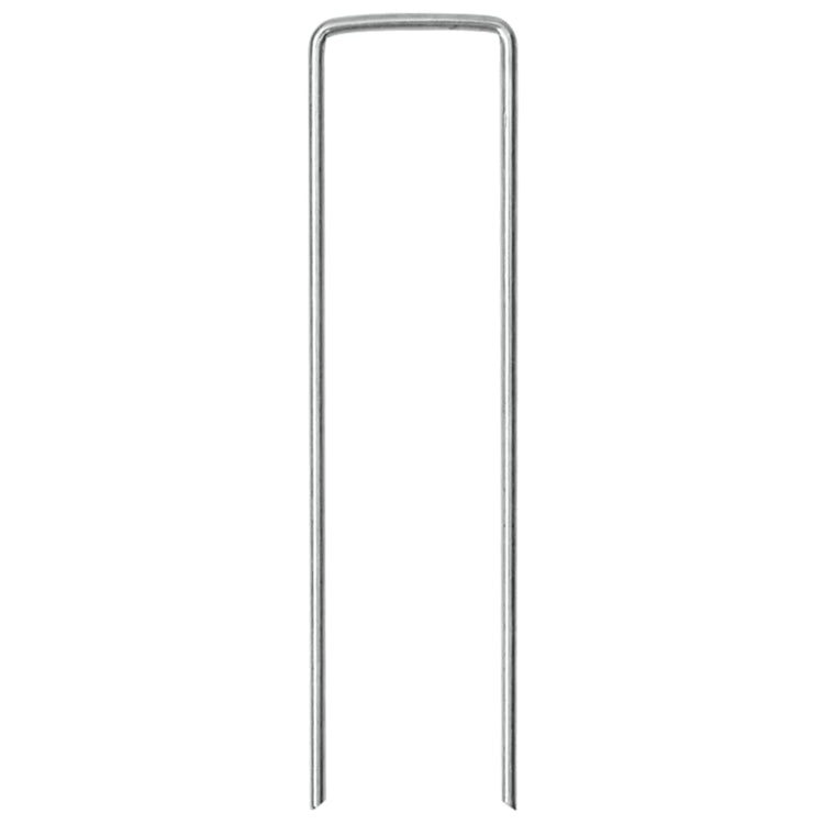Vidaxx piquets de sol 25 pcs en forme de U 15x3,5 cm en acier galvanisé
