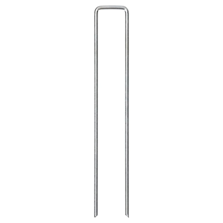 Vidaxx piquets de sol 25 pcs en forme de U 20x4 cm en acier galvanisé