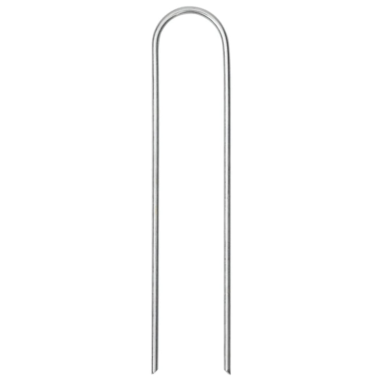 Vidaxx piquets de sol 25 pcs en forme de U 15x3,5 cm en acier galvanisé