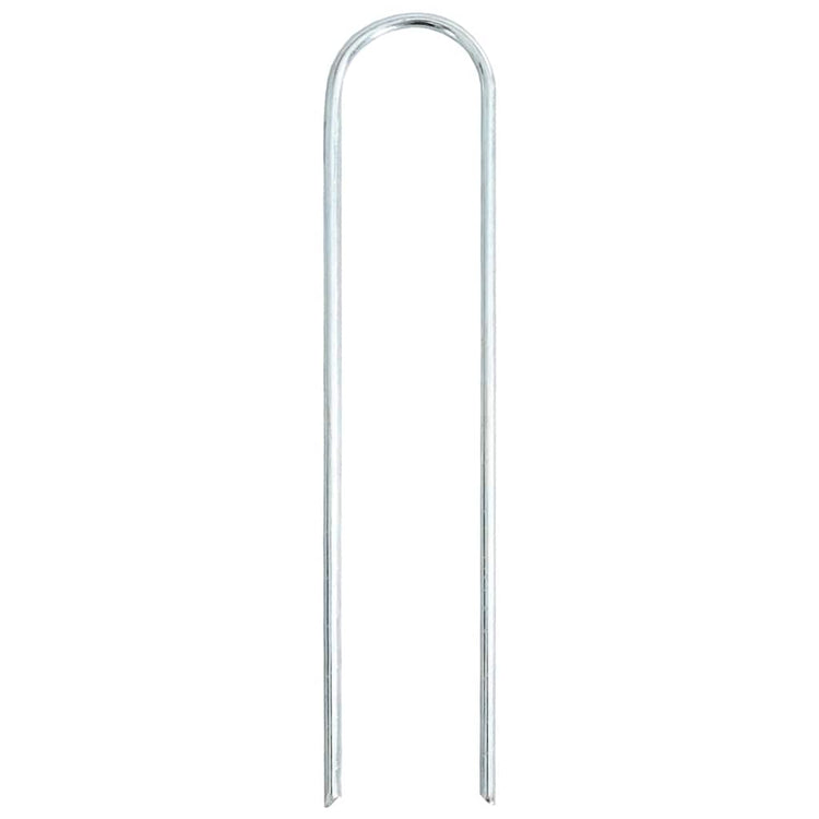 Vidaxx piquets de sol 25 pcs en forme de U 20x3,5 cm en acier galvanisé