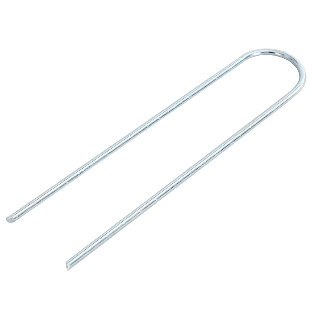 Vidaxx piquets de sol 25 pcs en forme de U 20x3,5 cm en acier galvanisé